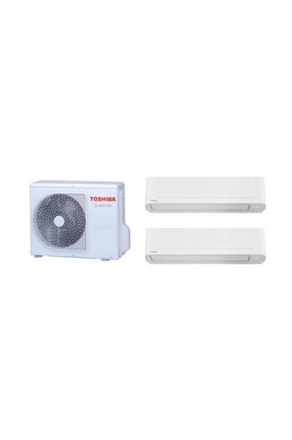 Aparat de aer conditionat multisplit TOSHIBA cu doua unitati interne YUKAI 12000 BTU, 2*RAS-B13E2KVG-E+RAS-2M18G3AVG-E